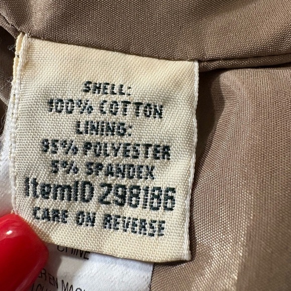 L.L. Bean Cotton Brown Plaid A-Line Mini Skirt with Pockets, Side Buckle Detail - Picture 6 of 13